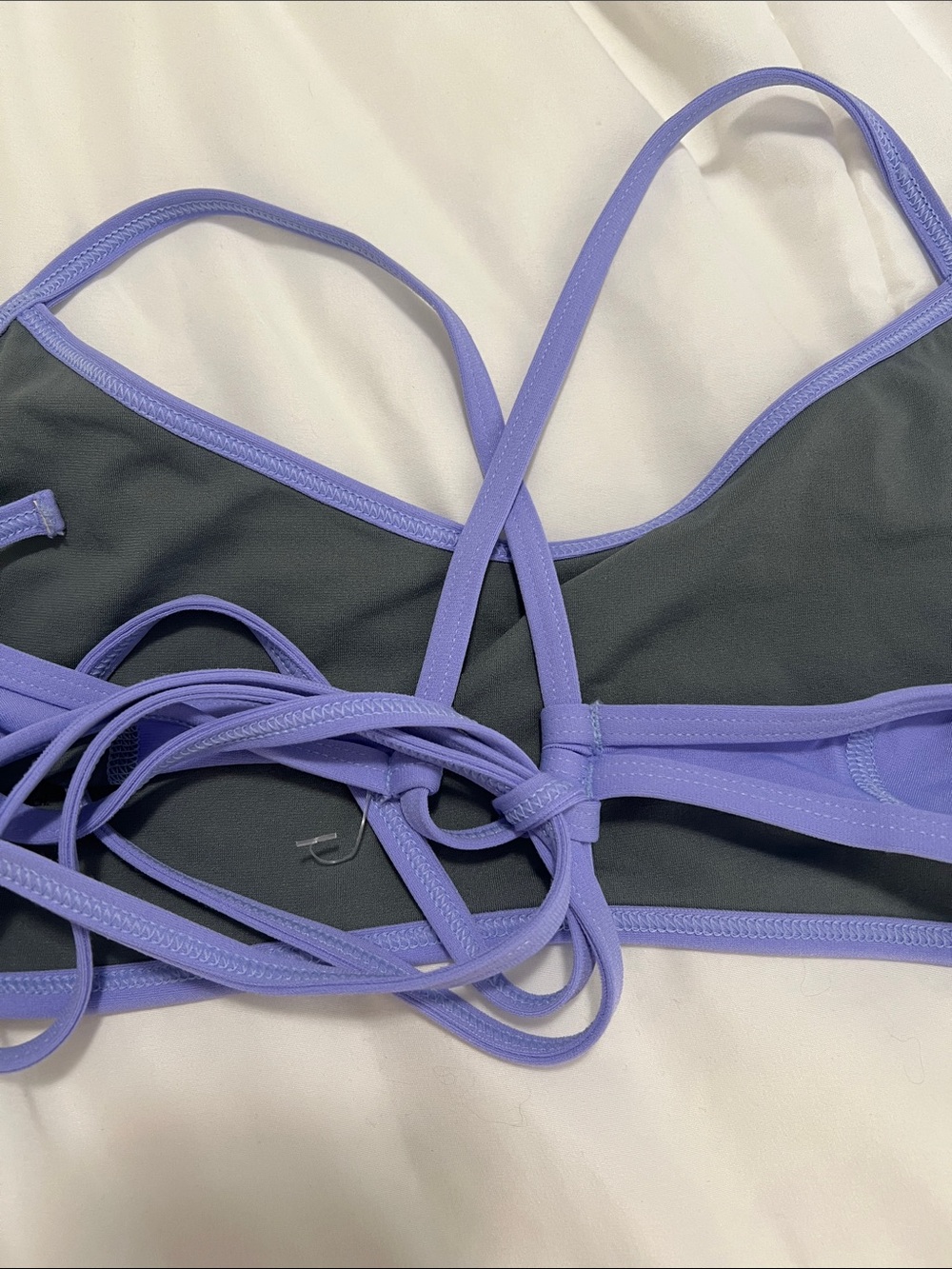 Jolyn Clothing Lavender Strappy Swim Bikini Top - Picture 4 of 5